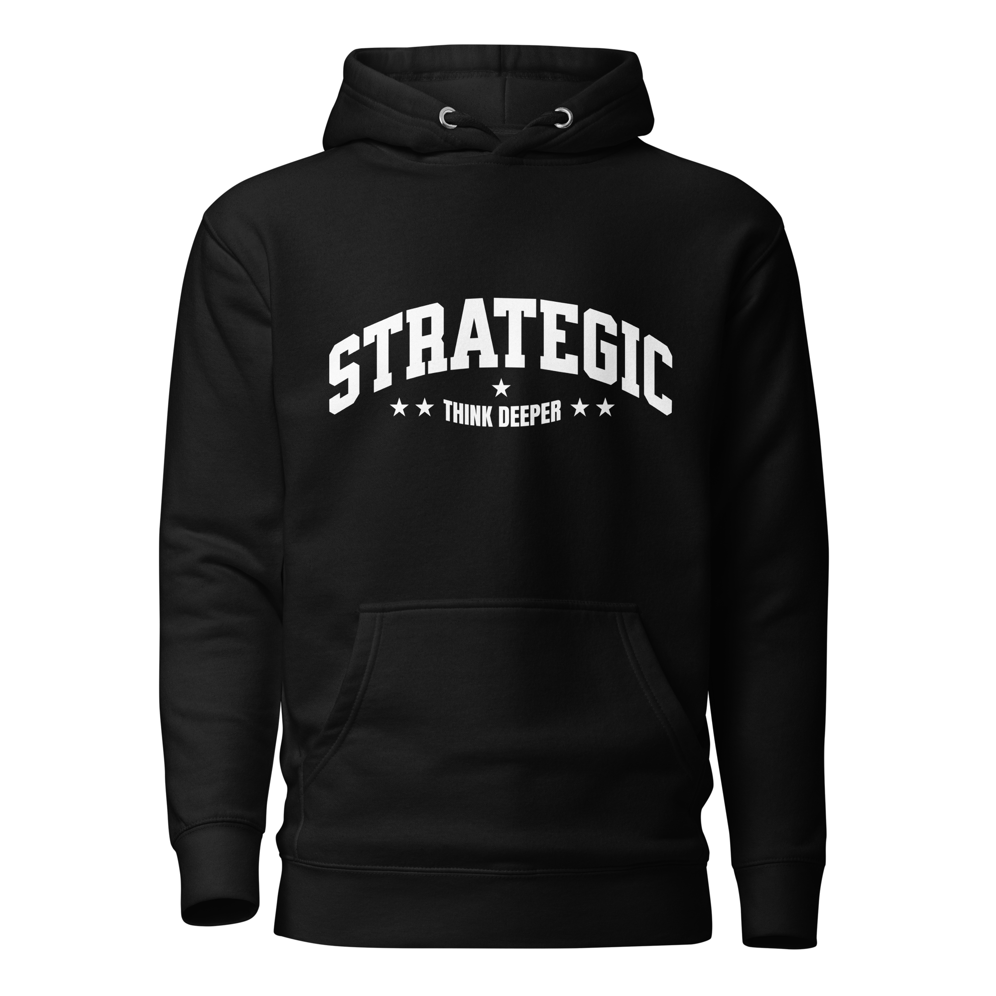 Strategic Think Deeper – Premium Hoodie (Dark)