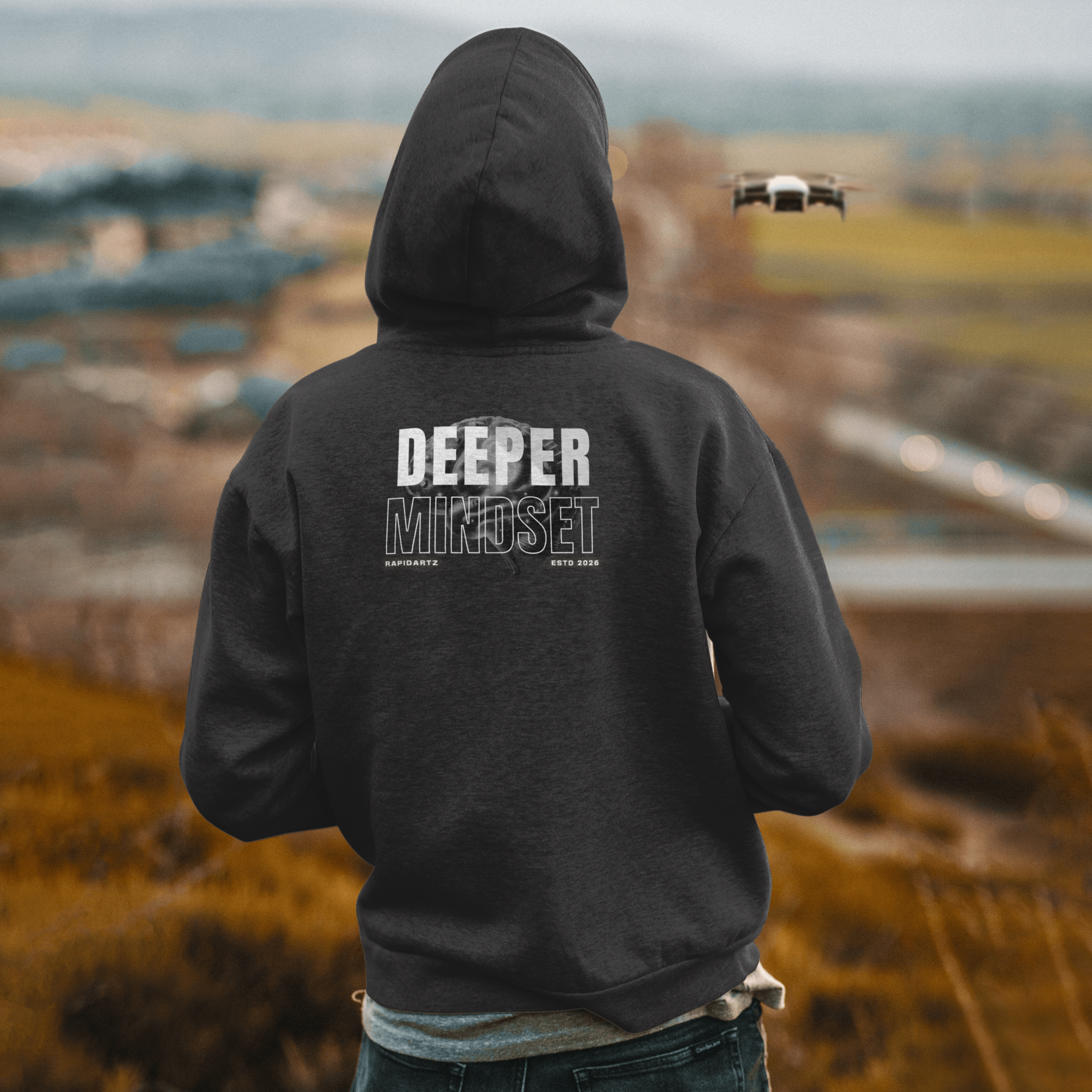 Deeper Mindset Hoodie – Minimal Mindset Streetwear | RapidArtz