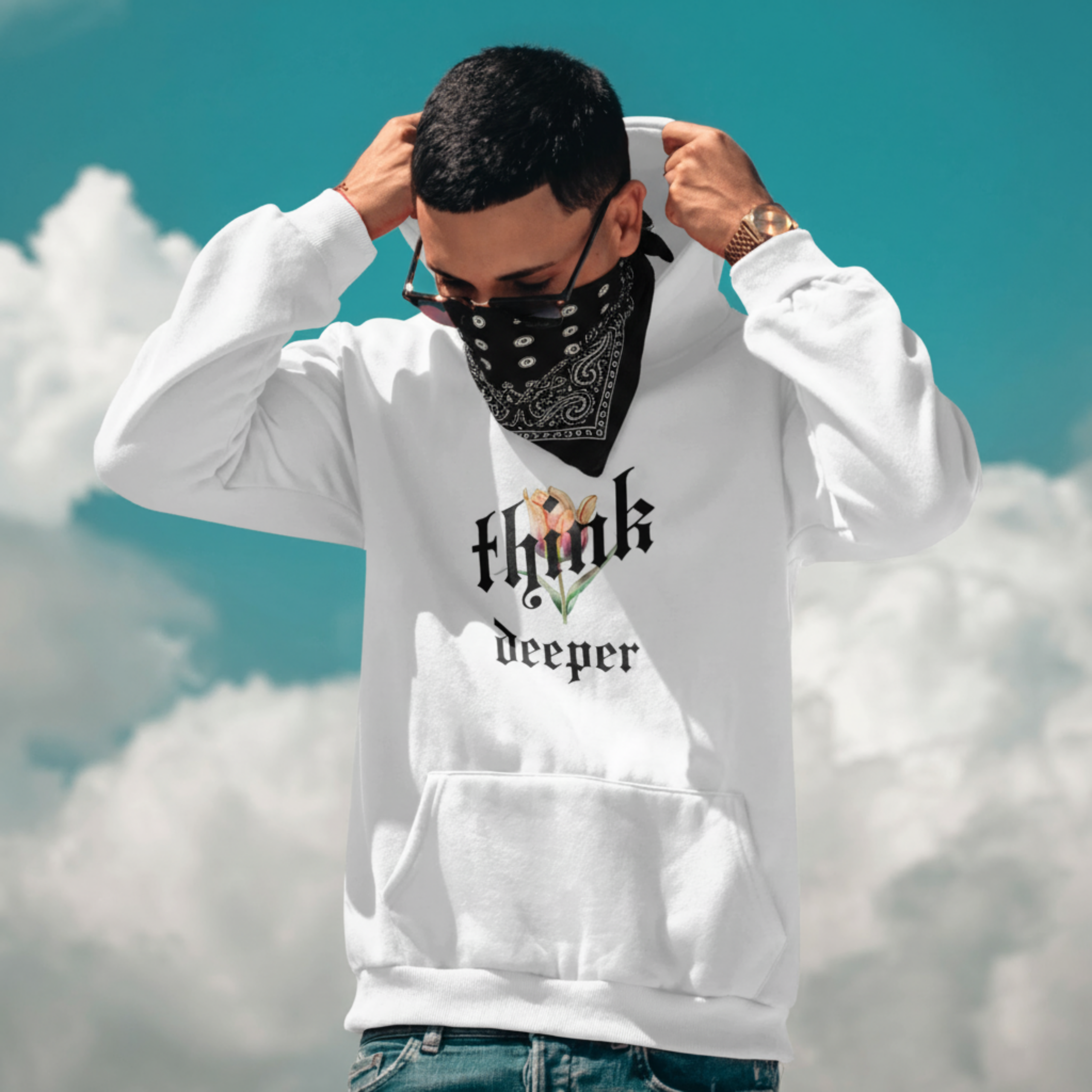 Think Deeper Hoodie – Minimal Mindset Streetwear | RapidArtz