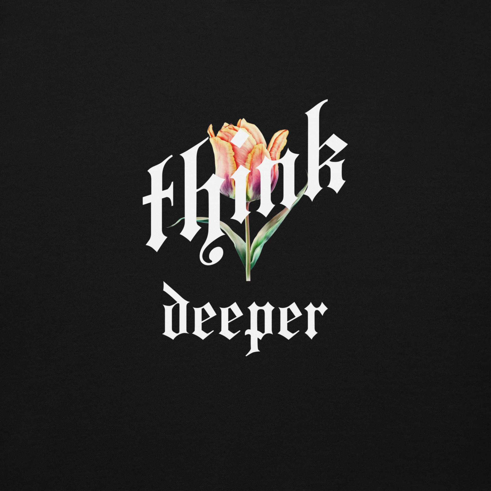 Think Deeper Hoodie – Minimal Mindset Streetwear | RapidArtz