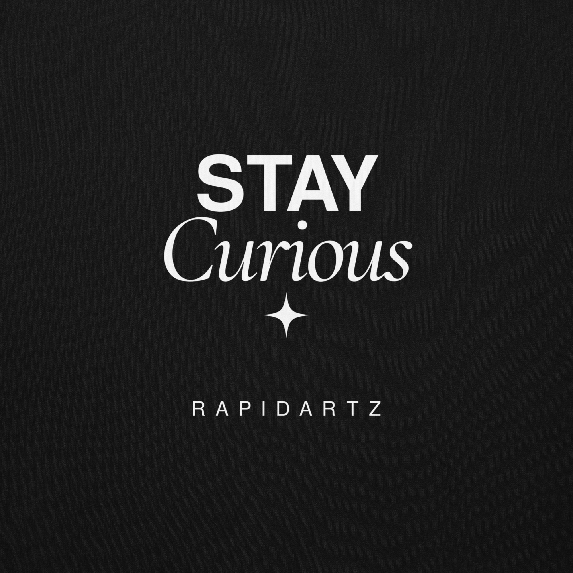 Stay Curious Hoodie – Minimal Mindset Streetwear | RapidArtz