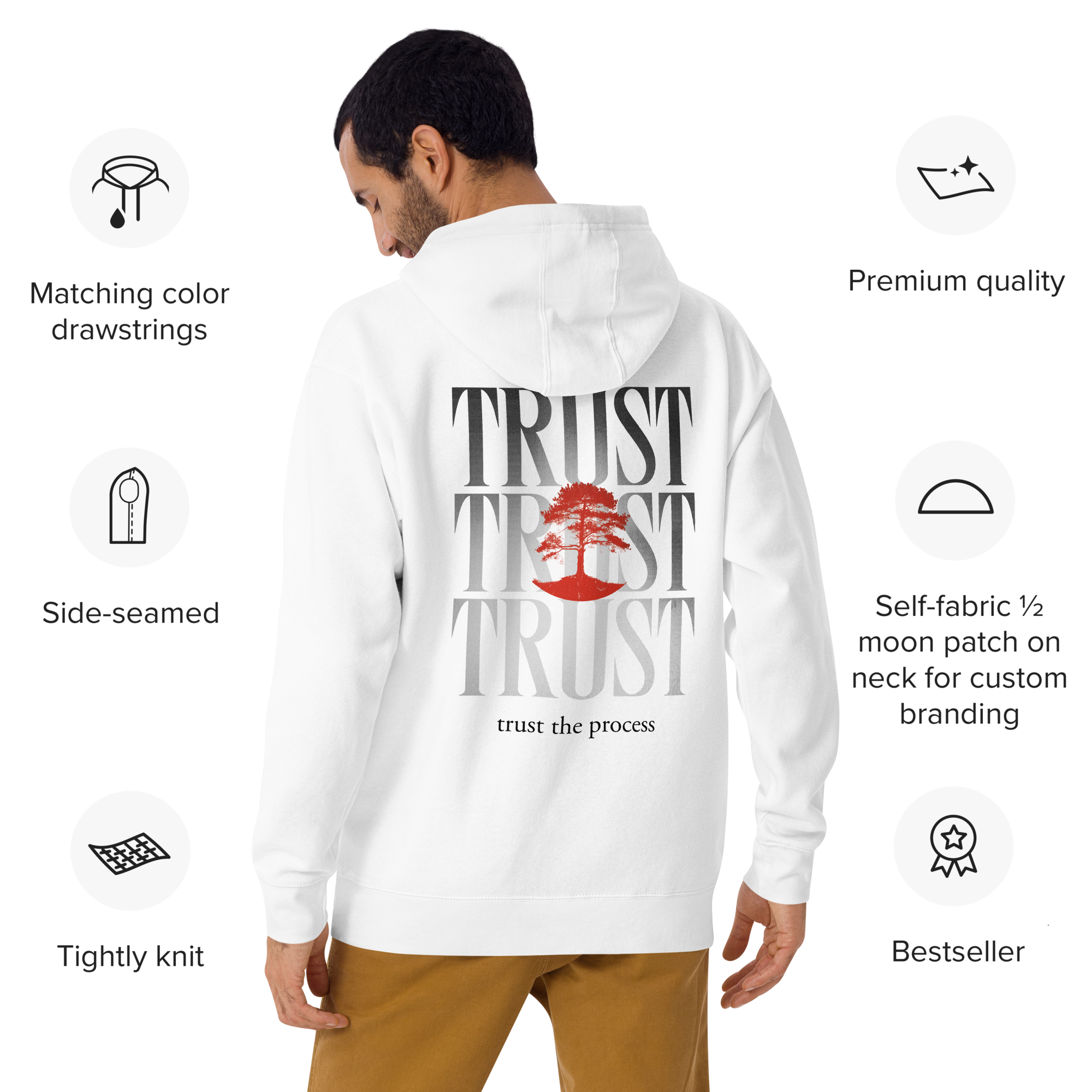 Growth Tree Hoodie – Minimal Graphic Streetwear | RapidArtz