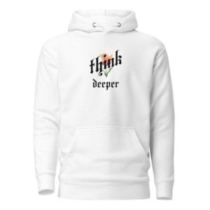 Think Deeper Hoodie – Minimal Mindset Streetwear | RapidArtz