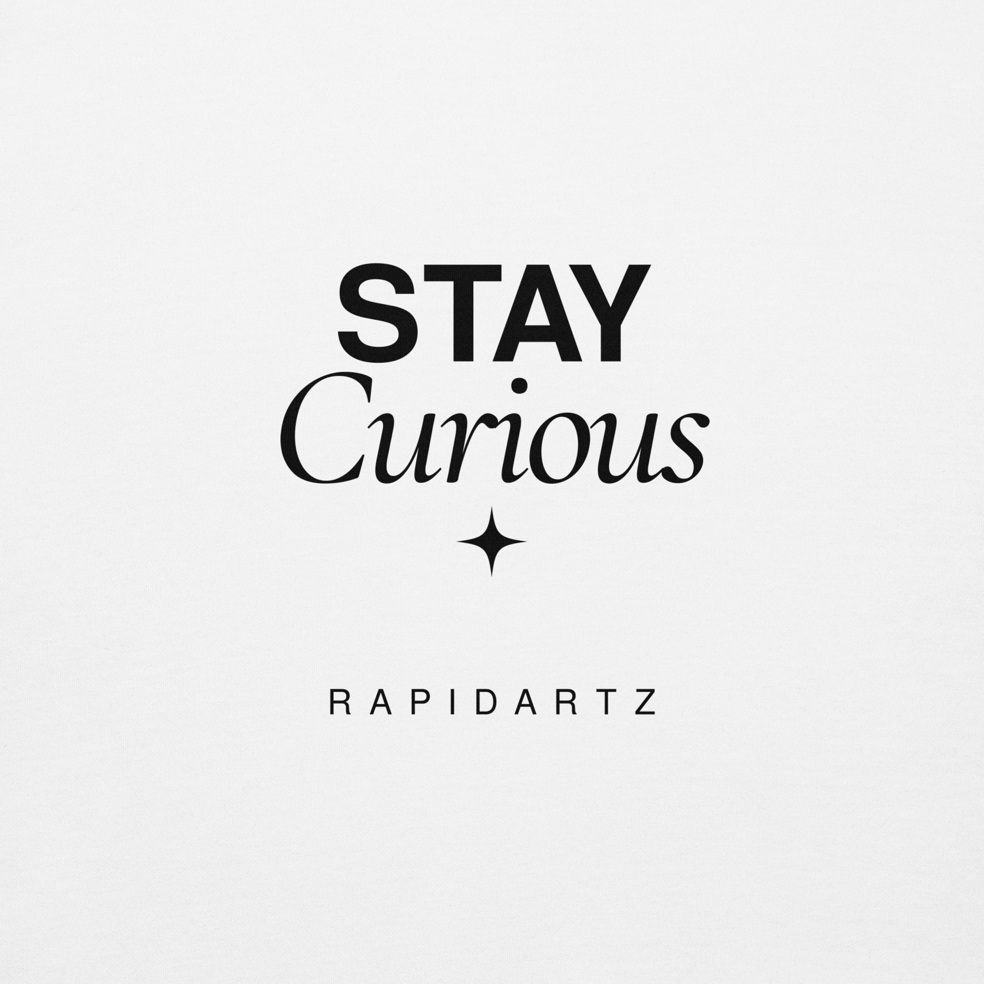 Stay Curious Hoodie – Minimal Mindset Streetwear | RapidArtz