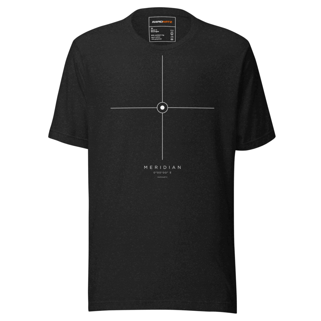 RapidArtz "Meridian" T-Shirt – Minimal Coordinates Streetwear Graphic Tee