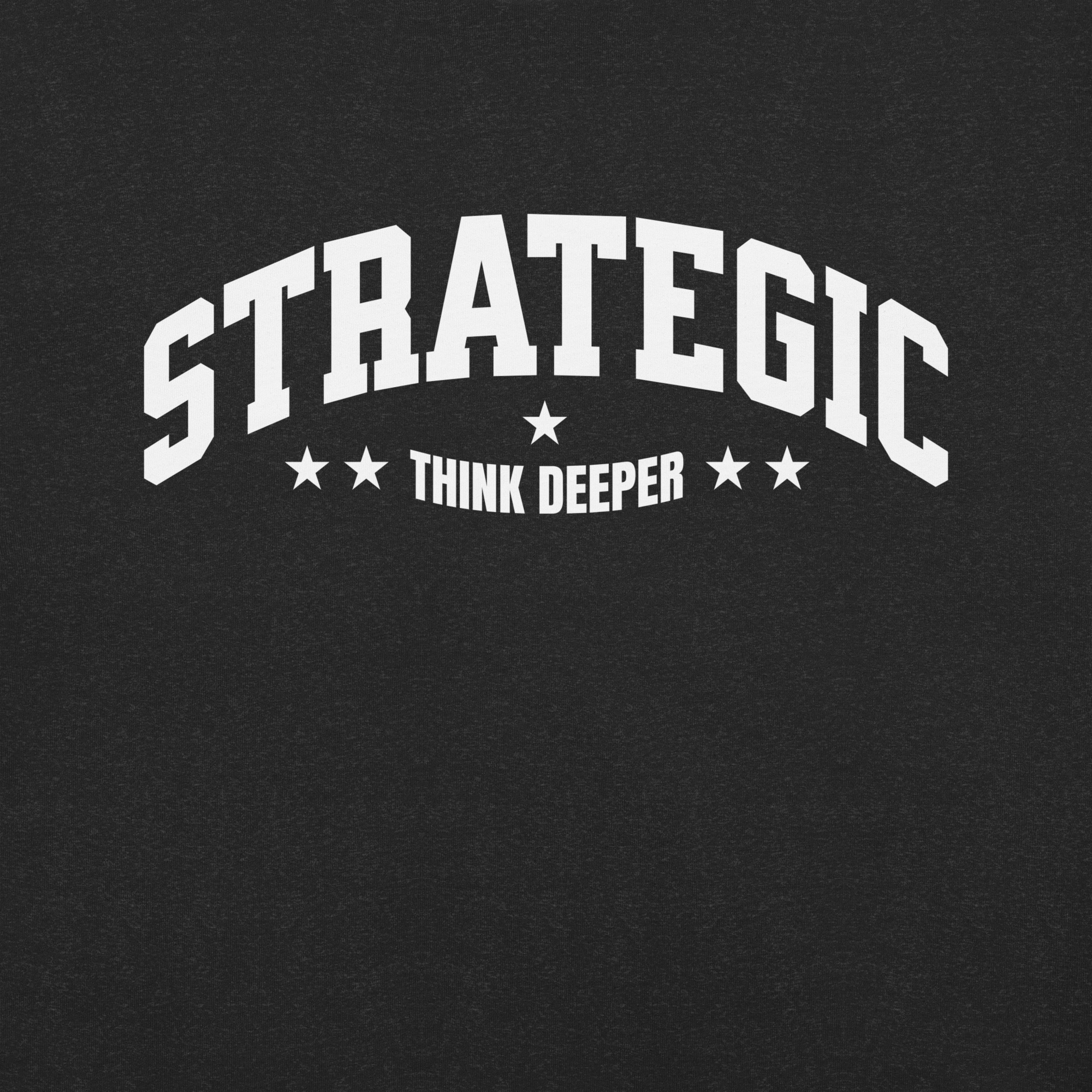 RapidArtz “Strategic Think Deeper” T-Shirt – Minimal Mindset Streetwear Graphic Tee