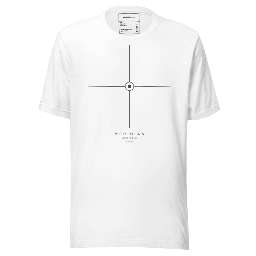 RapidArtz "Meridian" T-Shirt – Minimal Coordinates Streetwear Graphic Tee