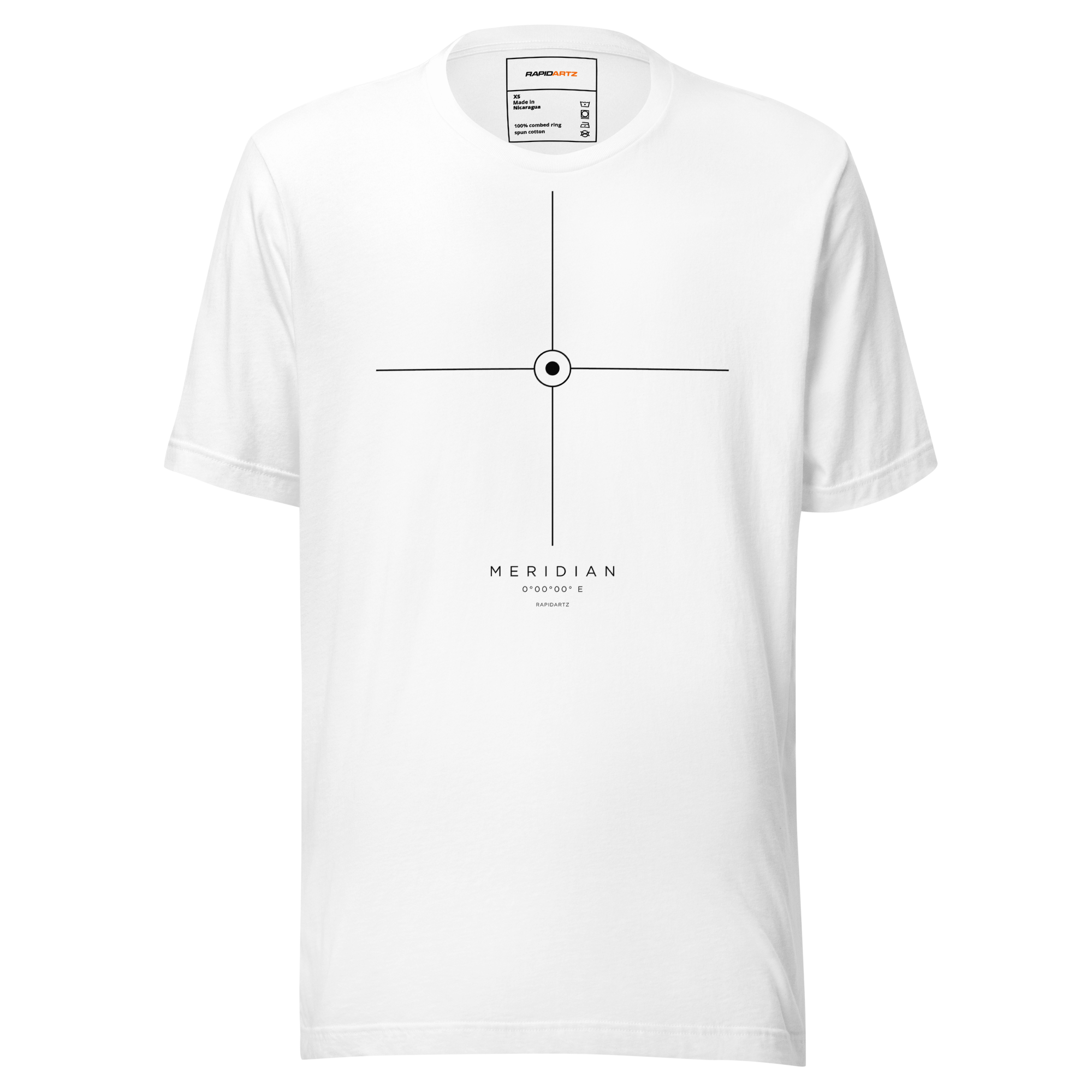 RapidArtz "Meridian" T-Shirt – Minimal Coordinates Streetwear Graphic Tee