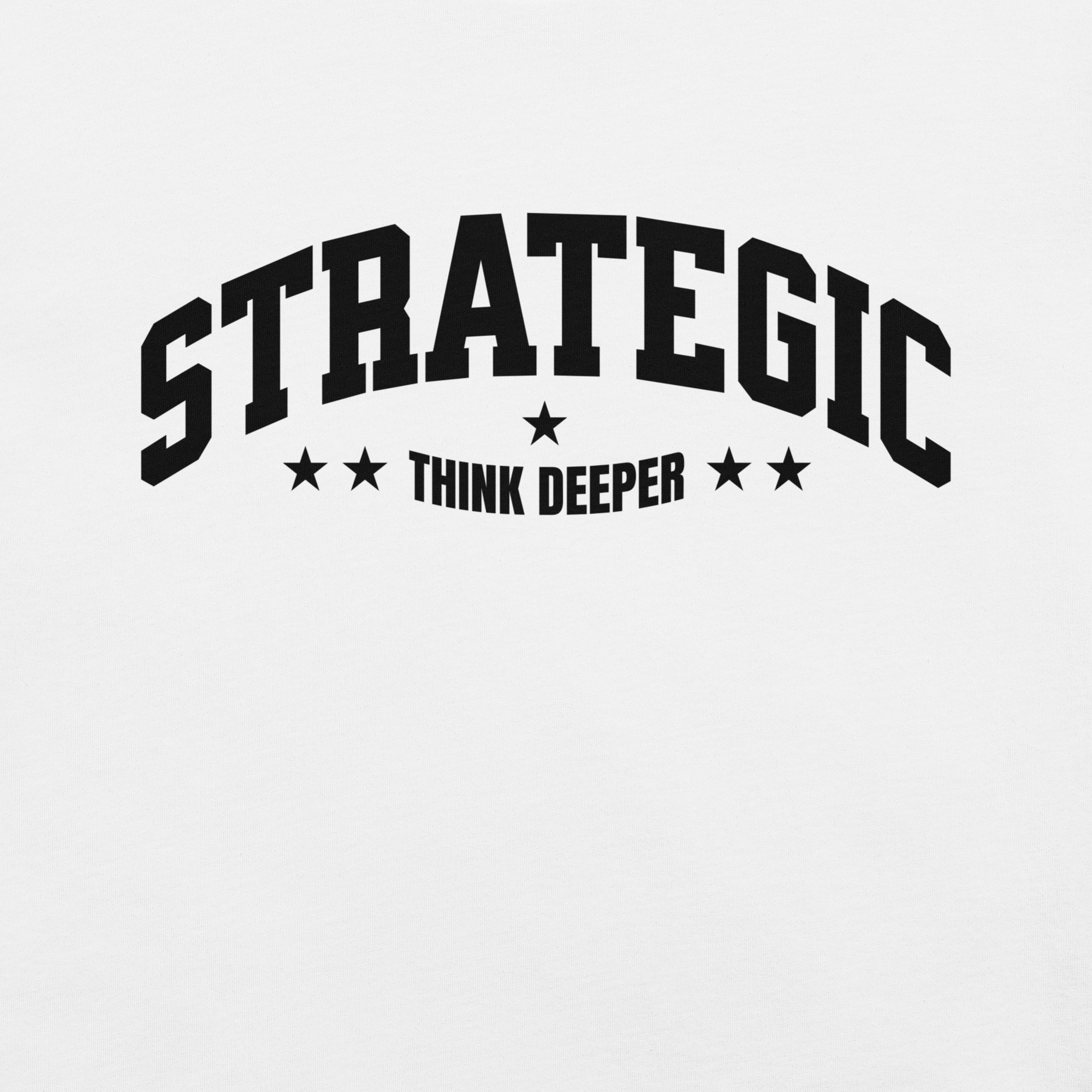 RapidArtz “Strategic Think Deeper” T-Shirt – Minimal Mindset Streetwear Graphic Tee