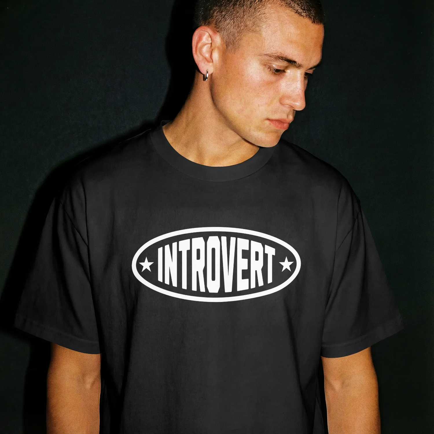 RapidArtz “Introvert” T-Shirt – Minimal Personality Streetwear Graphic Tee