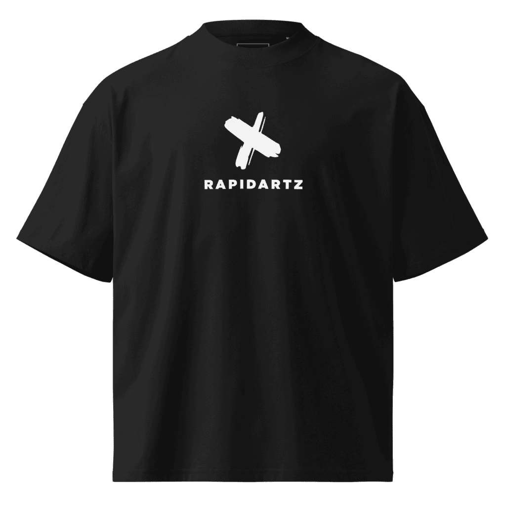 RapidArtz “Marked” Oversized High Neck T-Shirt