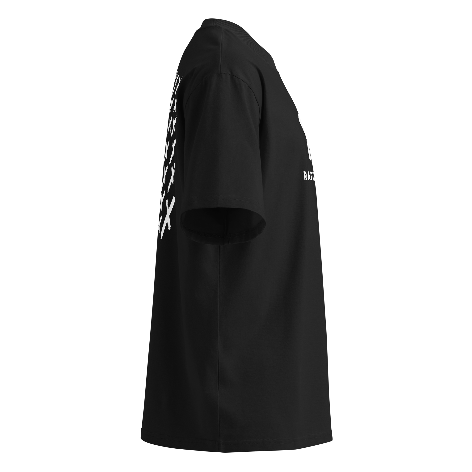 RapidArtz “Marked” Oversized High Neck T-Shirt