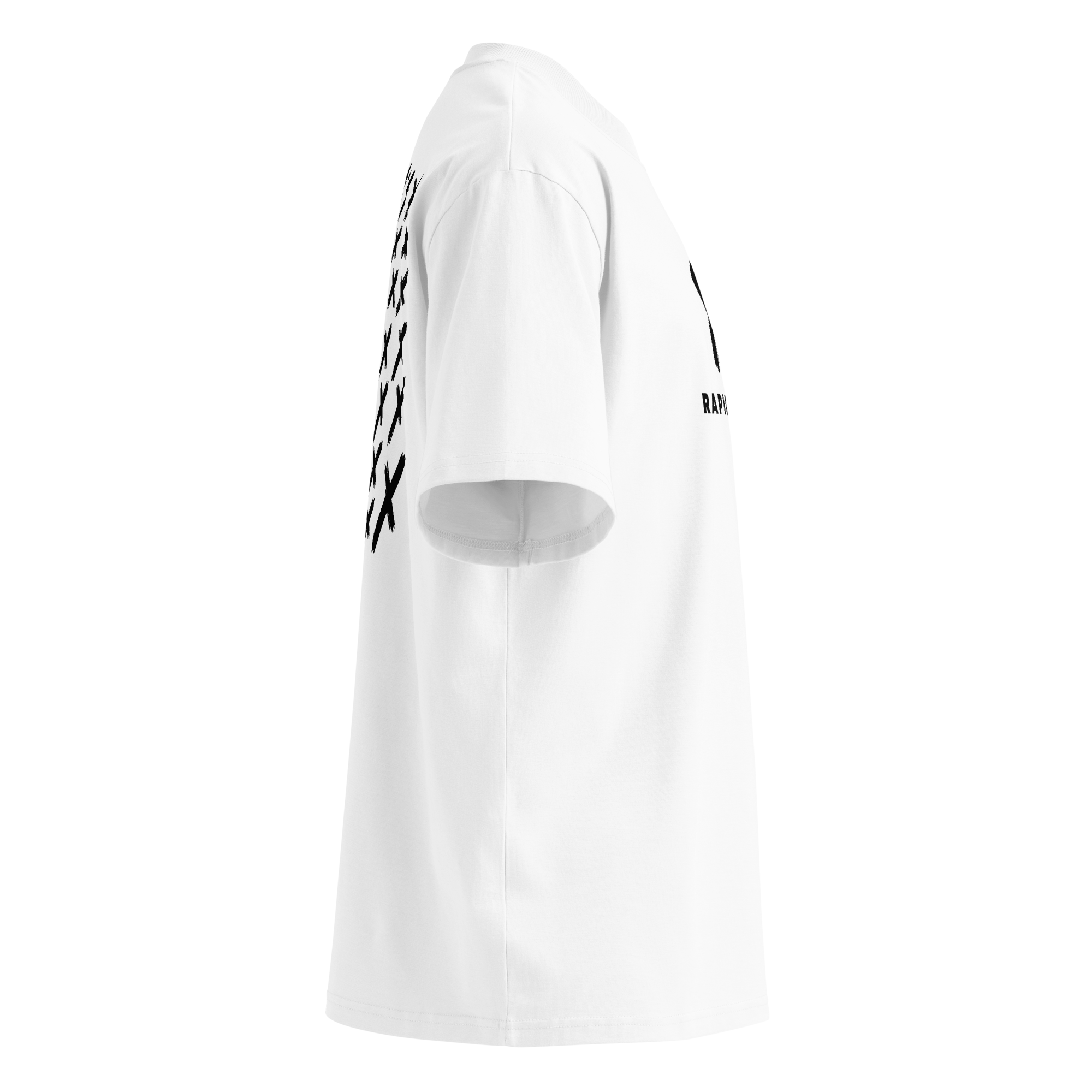 RapidArtz “Marked” Oversized High Neck T-Shirt