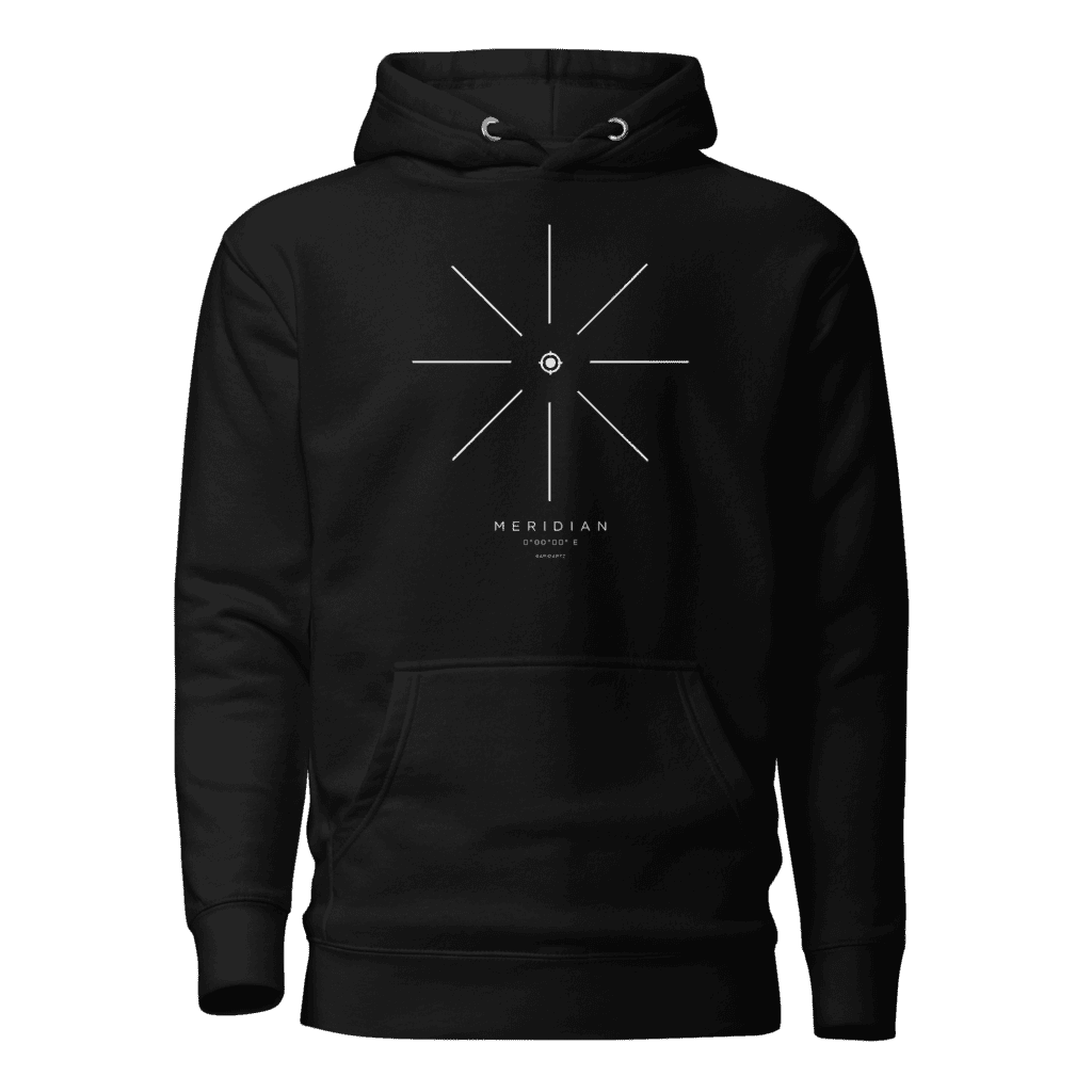 Meridian Origin Hoodie – Minimalist Compass Streetwear Hoodie | RapidArtz