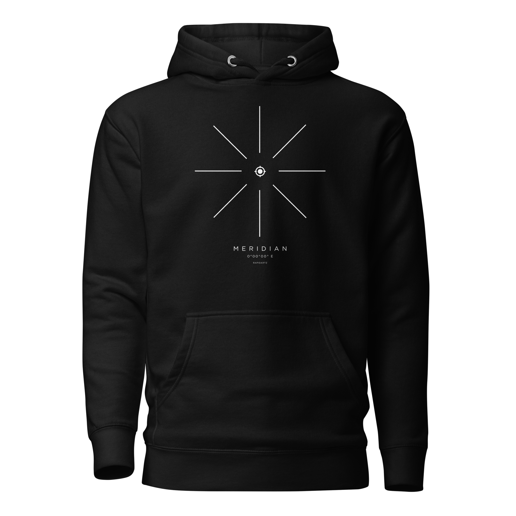 Meridian Origin Hoodie – Minimalist Compass Streetwear Hoodie | RapidArtz