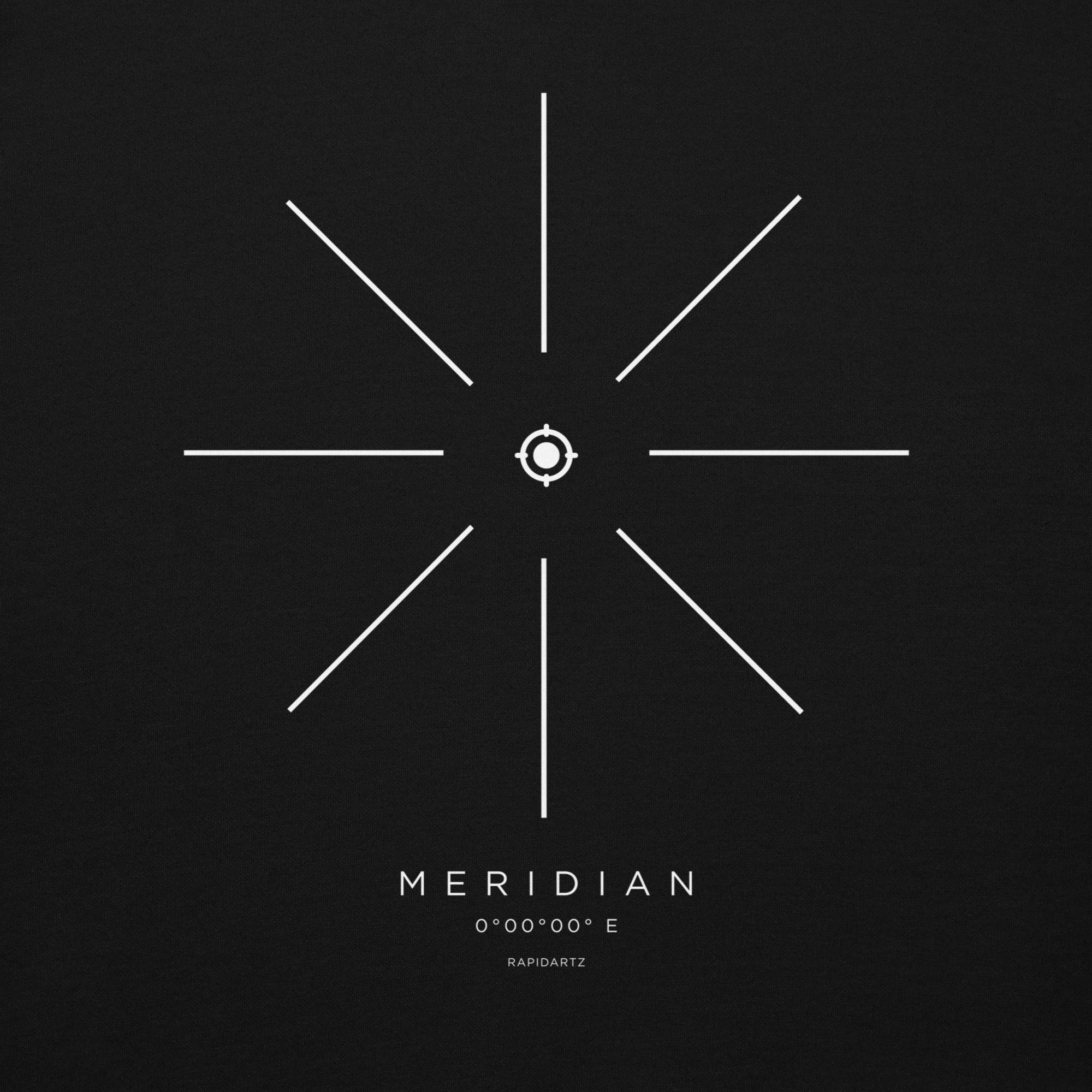Meridian Origin Hoodie – Minimalist Compass Streetwear Hoodie | RapidArtz