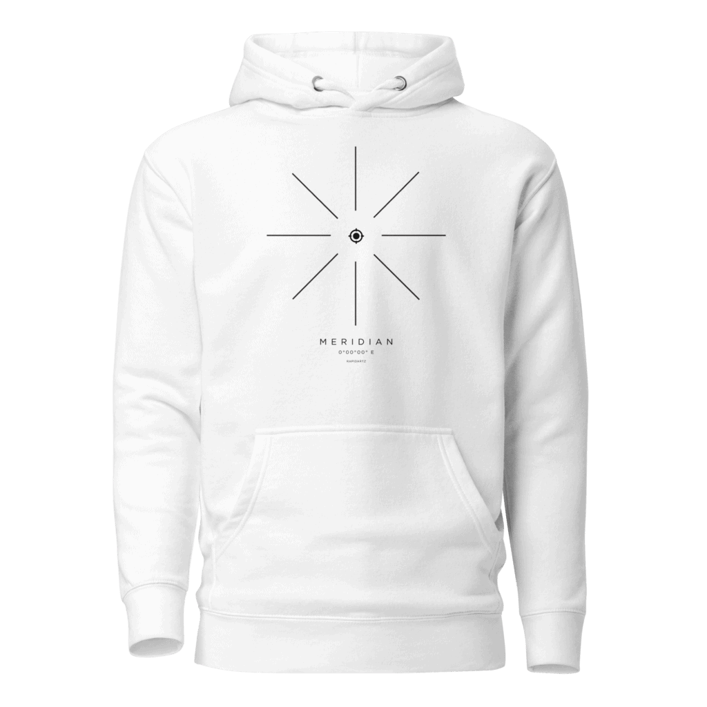 Meridian Origin Hoodie – Minimalist Compass Streetwear Hoodie | RapidArtz