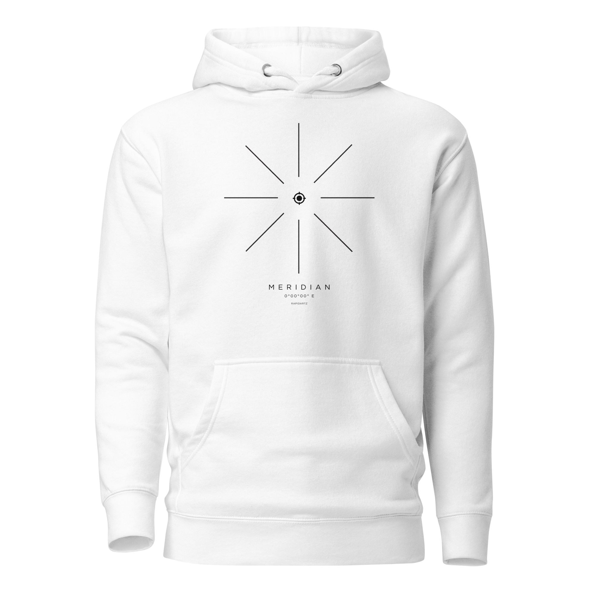 Meridian Origin Hoodie – Minimalist Compass Streetwear Hoodie | RapidArtz