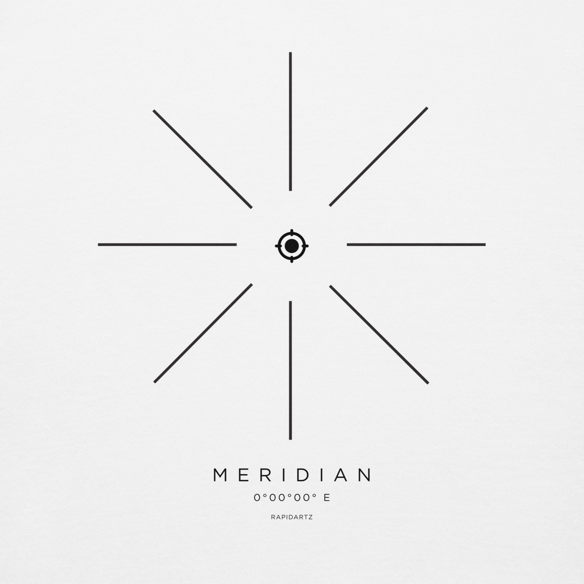 Meridian Origin Hoodie – Minimalist Compass Streetwear Hoodie | RapidArtz