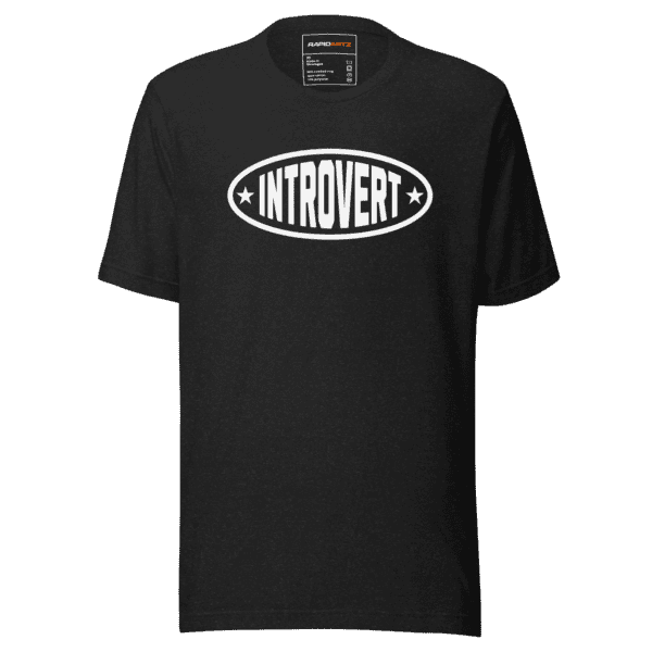 RapidArtz “Introvert” T-Shirt – Minimal Personality Streetwear Graphic Tee