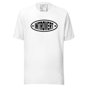 RapidArtz “Introvert” T-Shirt – Minimal Personality Streetwear Graphic Tee