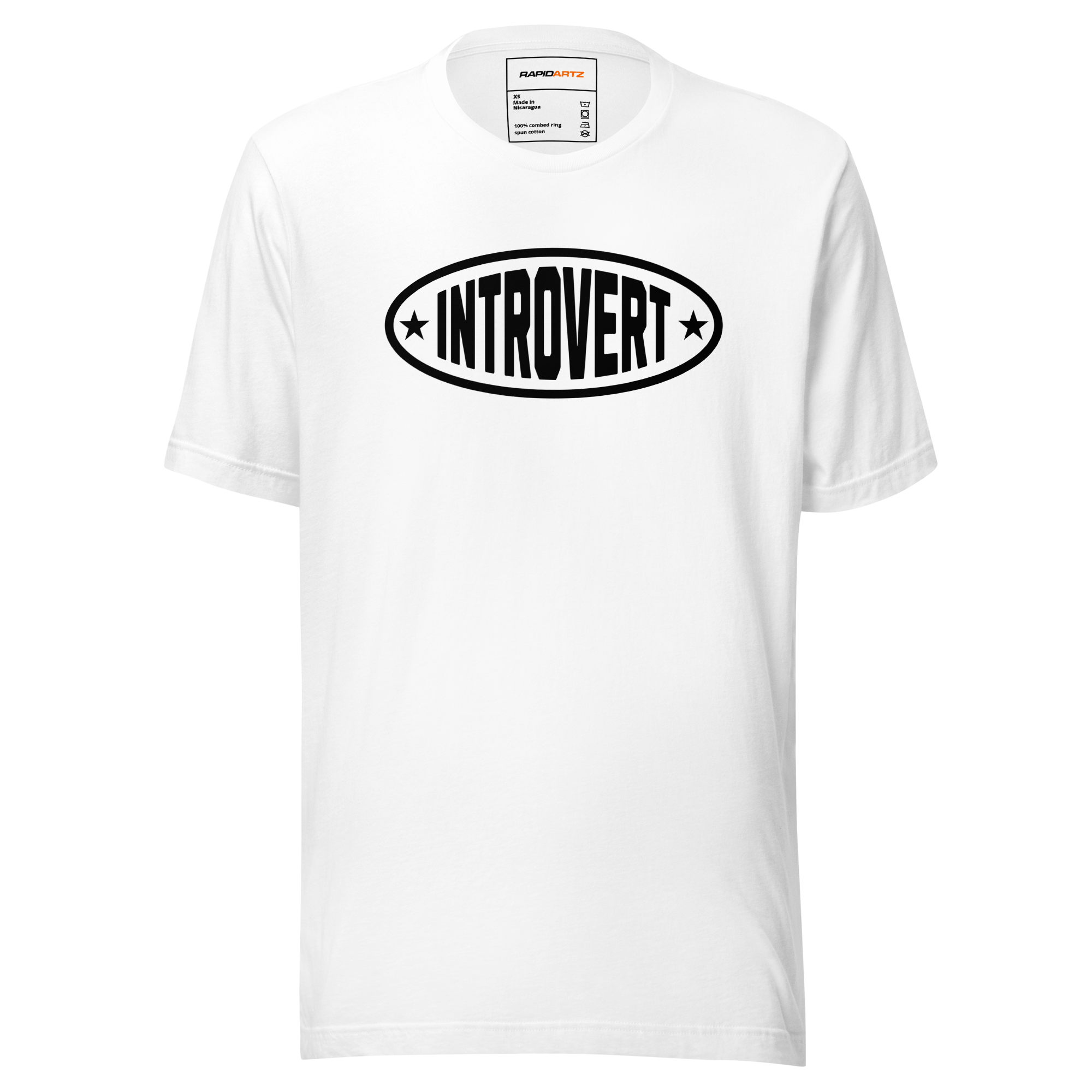 RapidArtz “Introvert” T-Shirt – Minimal Personality Streetwear Graphic Tee
